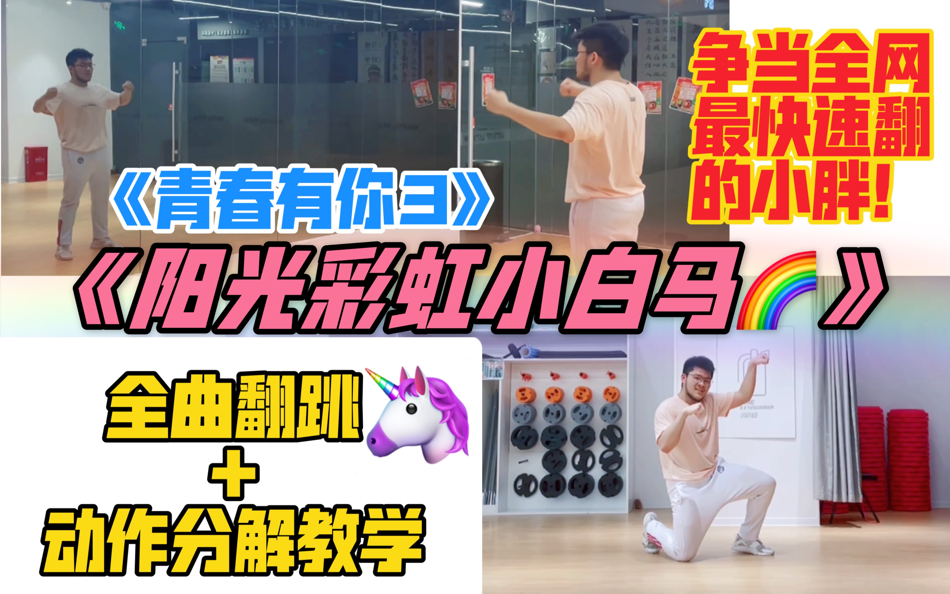 【翻跳&教学】《青春有你3》——《阳光彩虹小白马》渣渣全曲翻跳