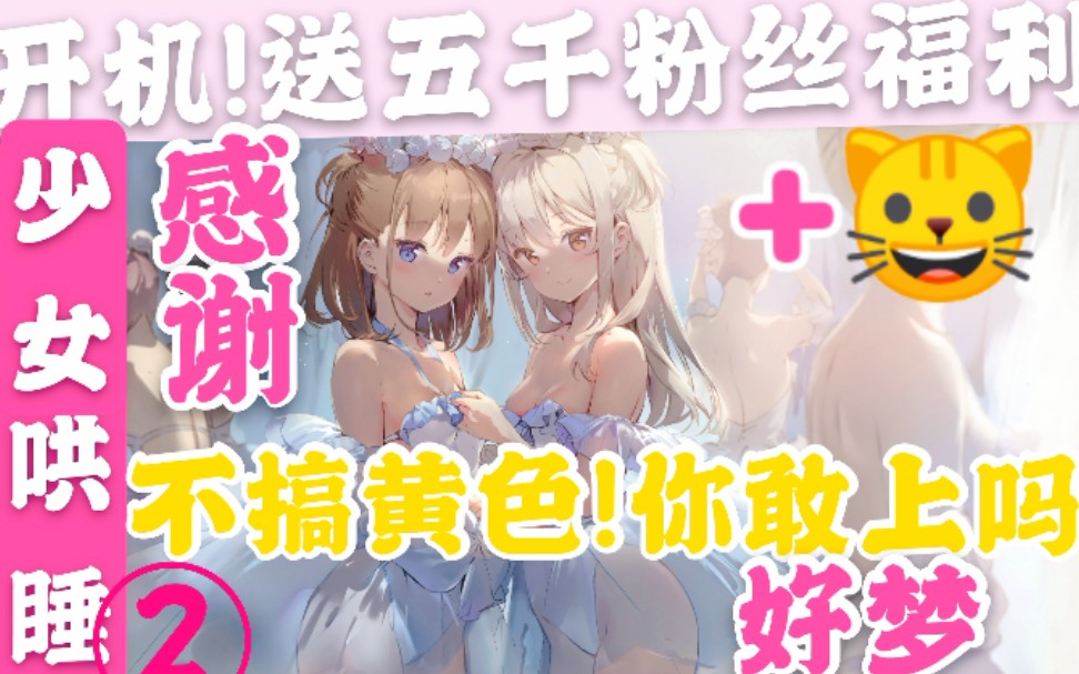 两只少女+一只猫の哄睡!五千粉丝福利!祝加关注的靓仔你美梦成真~长命百岁~本视频收入全部捐给武汉灾区!要封面壁纸和♂音声可以私信我哔哩哔哩...