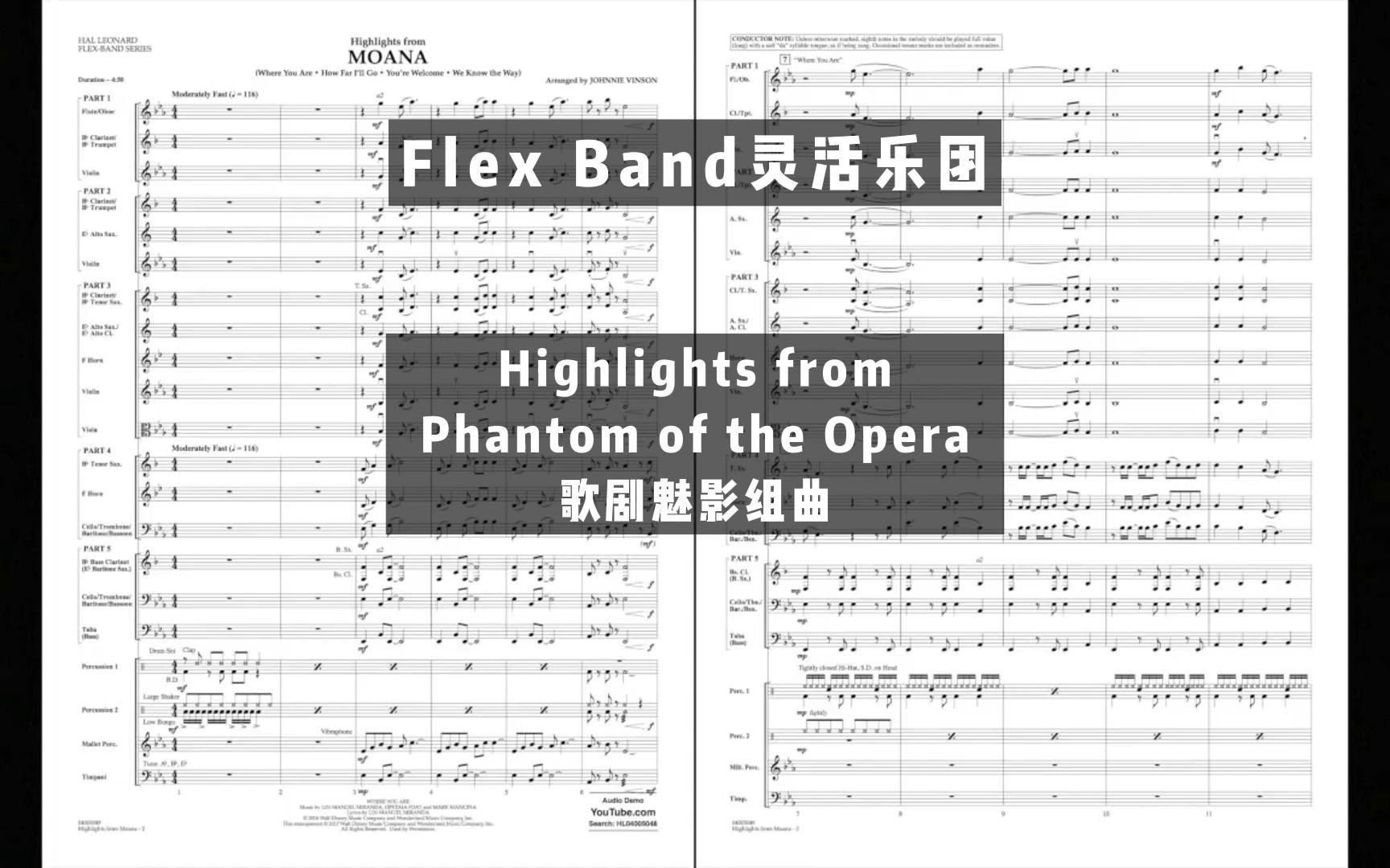 [图]【3级】Highlights from Phantom of the Opera 歌剧魅影组曲 By Johnnie Vinson 2014