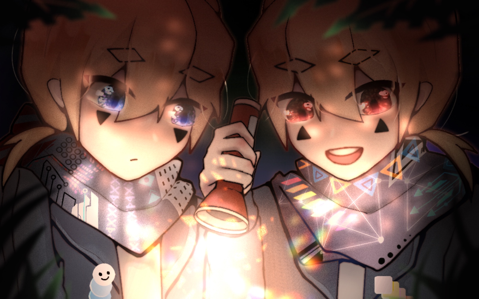 拟人/指绘】digital descent和aritical ascent的幼年(lofter50粉点图