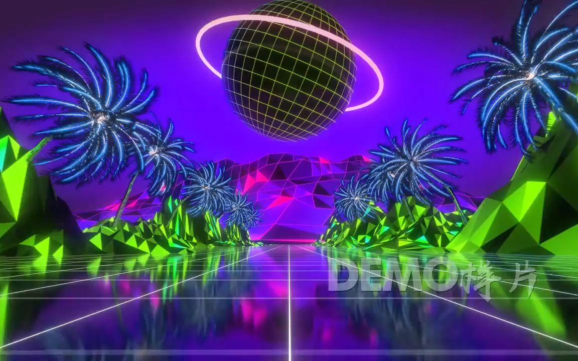 倒数 歌曲配乐 赛博朋克街道星球梭酷炫劲爆国外派对百大私货演艺舞台