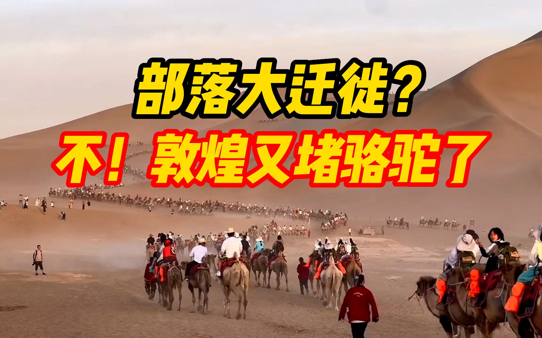 部落大迁徙？不！是敦煌又开始“堵骆驼”了！