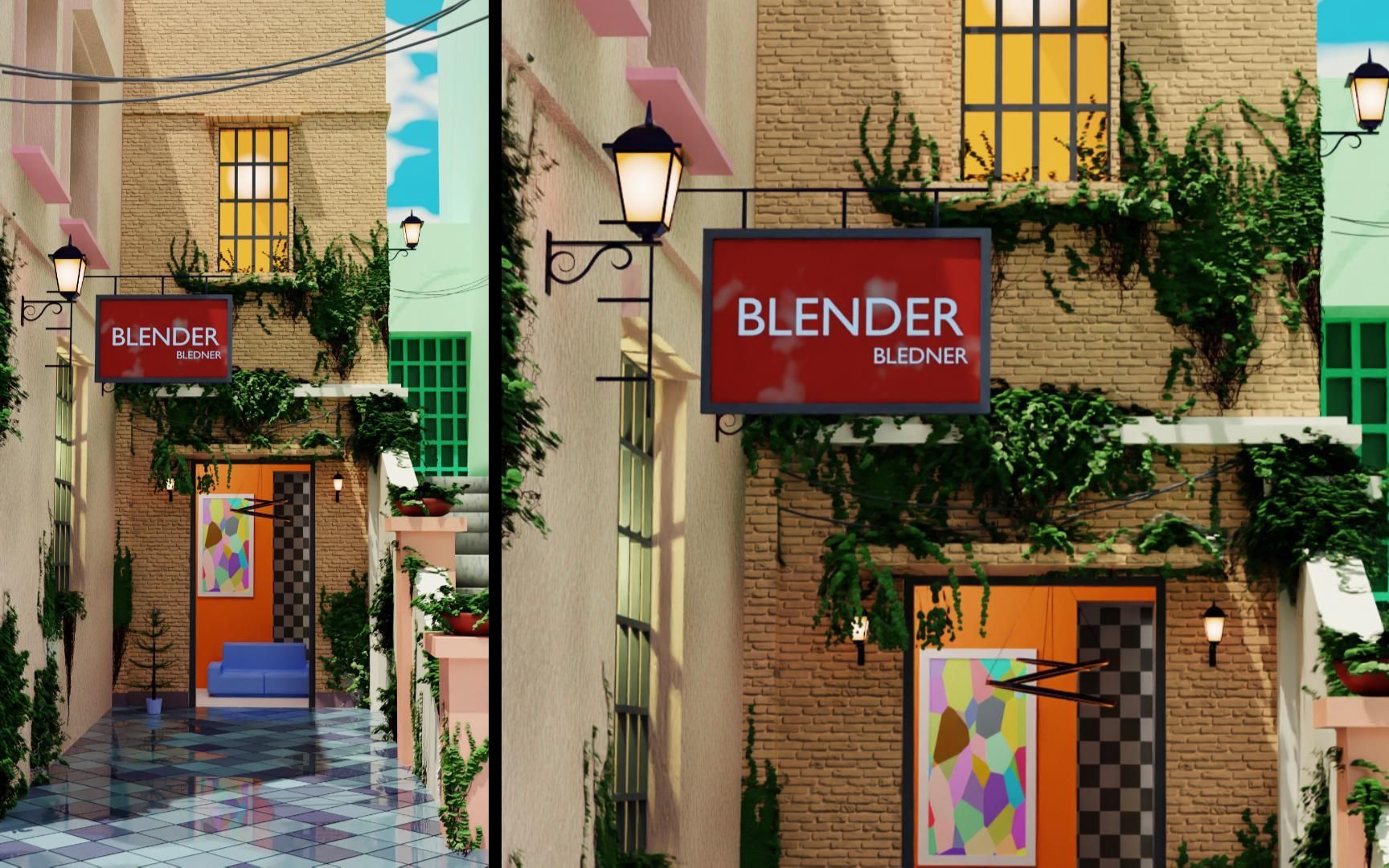 Blender 场景建模渲染哔哩哔哩bilibili