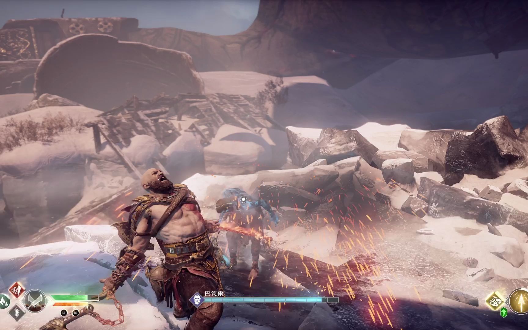 【战神4】最后boss光明之神巴德尔_哔哩哔哩_bilibili