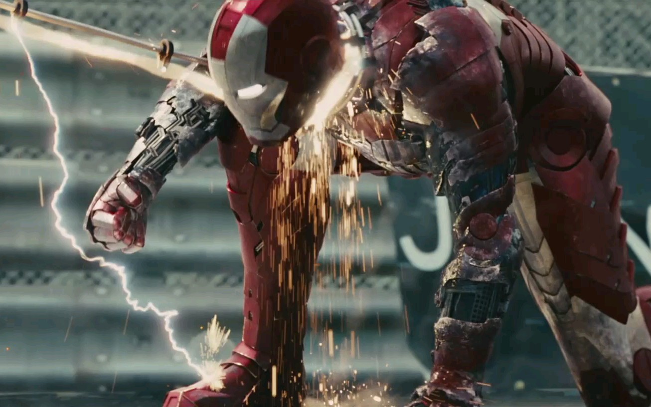 钢铁侠2 片段 mk5 对战 丧鞭