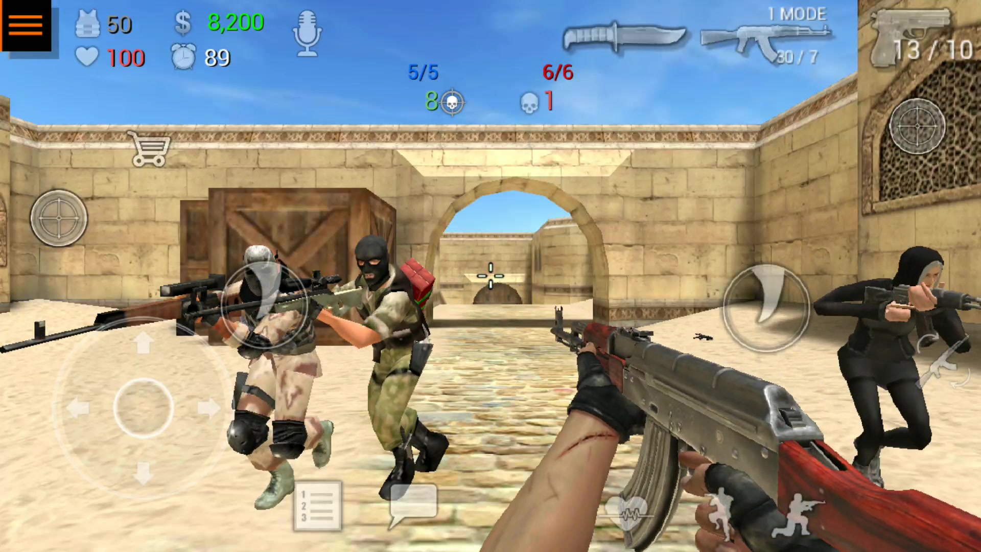 cs反恐精英-手机版试玩(经典沙漠2爆破)