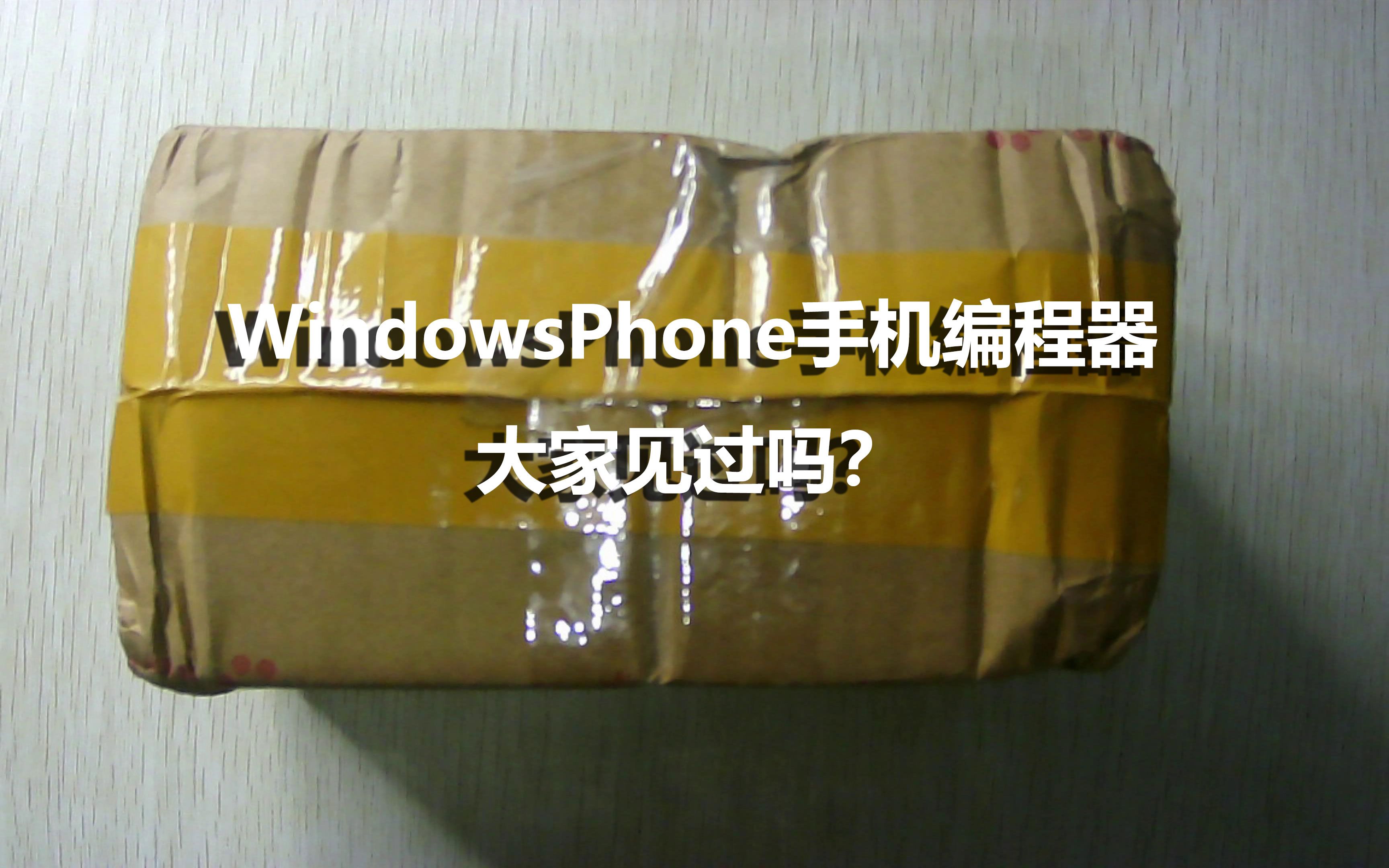 WindowsPhone手机编程器大家见过吗?哔哩哔哩bilibili