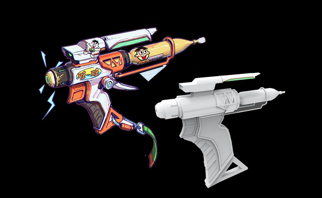 2小时学会建模游戏枪!3dmax零基础布线卡线建模教程