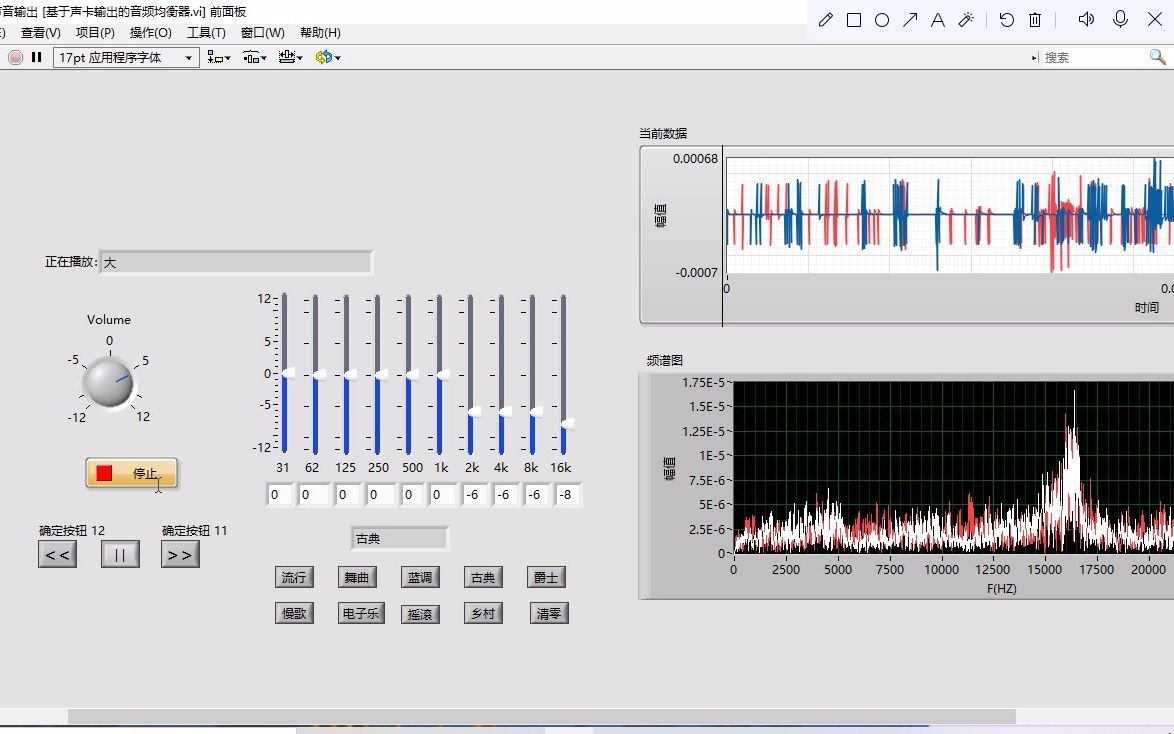 labview音乐播放器/均衡器哔哩哔哩bilibili