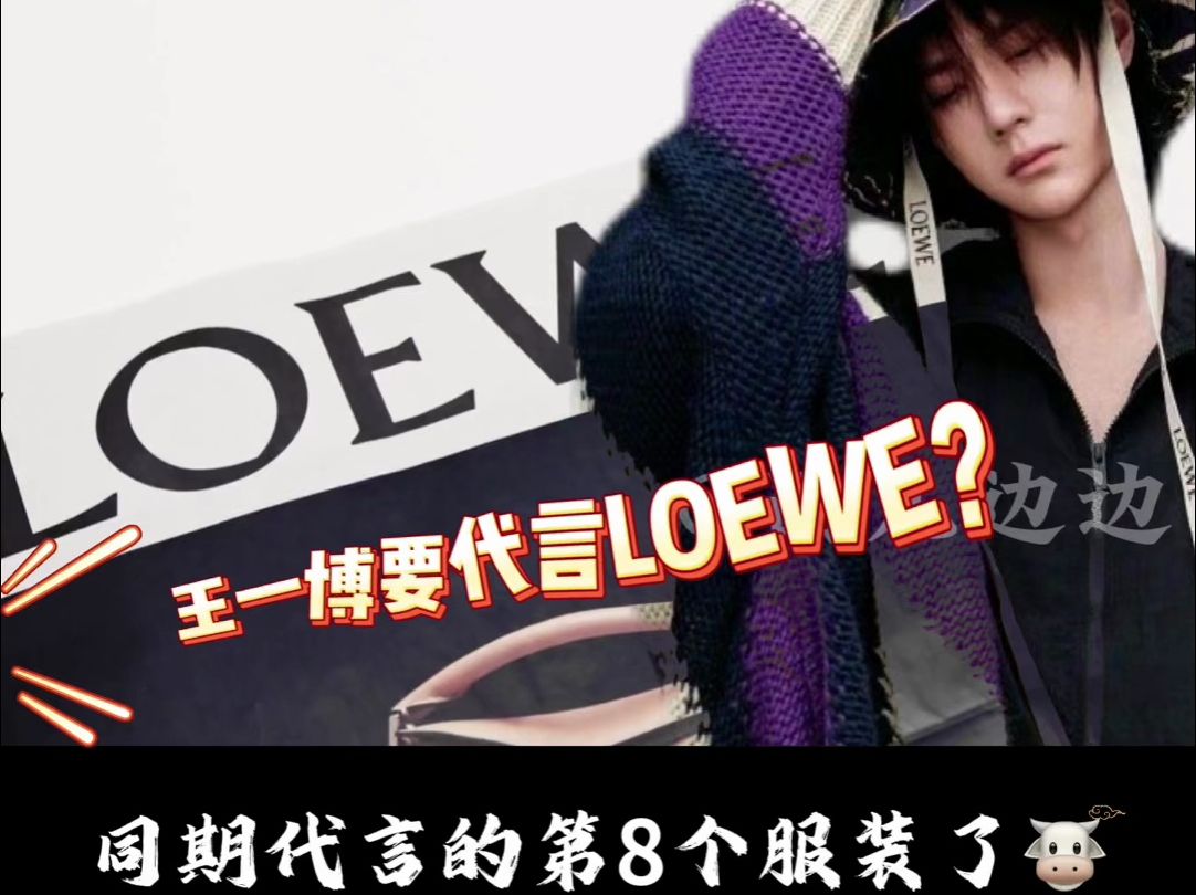 王一博空降罗意威LOEWE 全球品牌代言人,同期8个服装代言哔哩哔哩bilibili