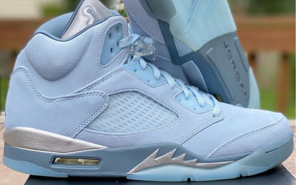 新冰蓝 aj5 实物来了!清新配色来袭!