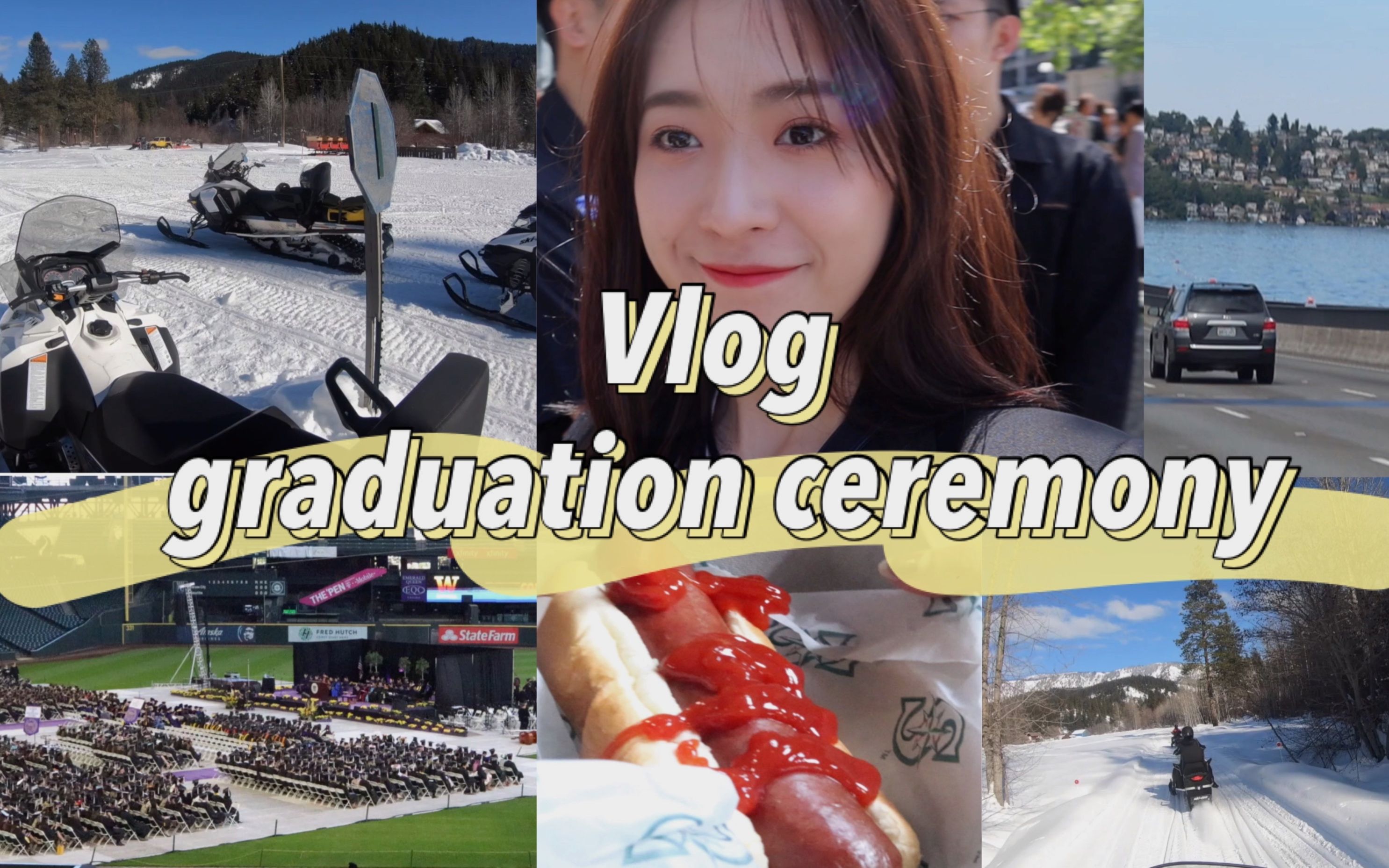 Vlog雪山探险|毕业典礼|雪地摩托滑雪|日常生活哔哩哔哩bilibili