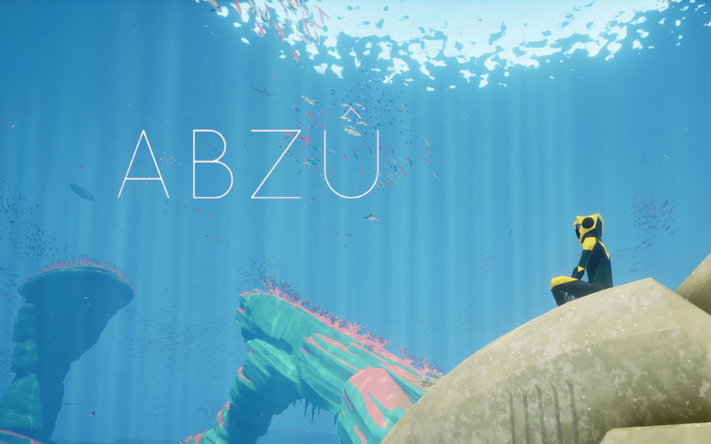 [图]白噪音【ABZU】在粉色珊瑚海冥想 海底 海豚 珊瑚 海洋 学习 助眠