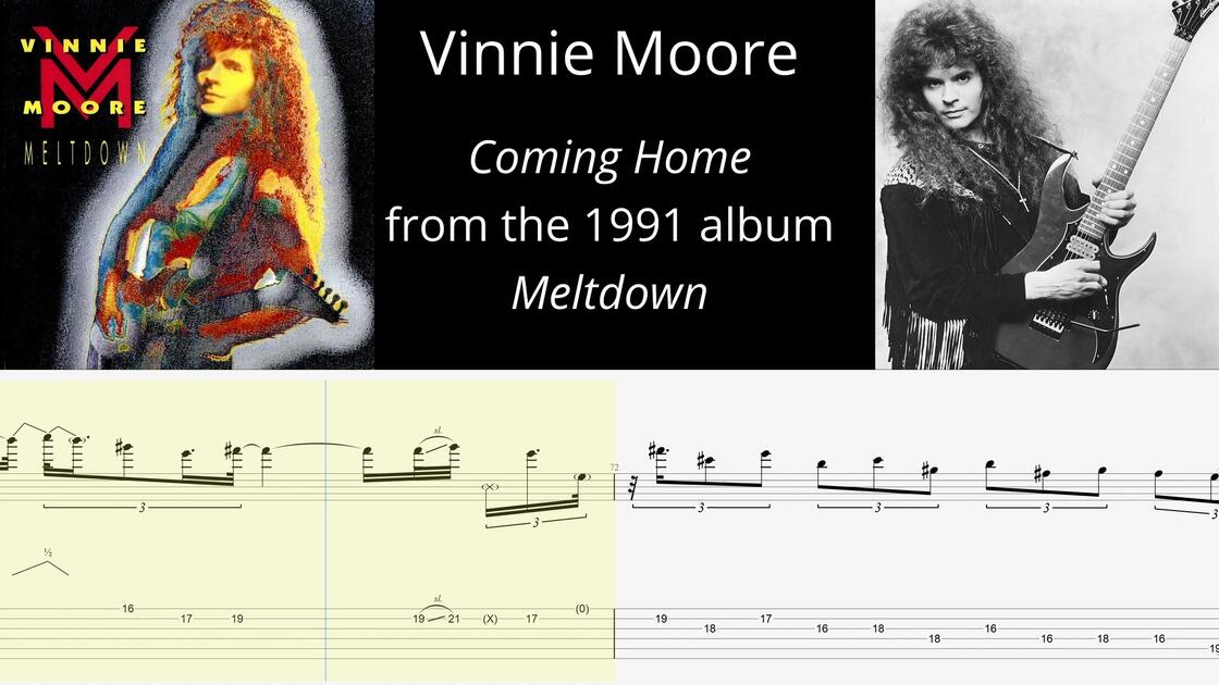 TAB/教程】新古典吉他手Vinnie Moore扒谱大合集（多p）_哔哩哔哩_bilibili