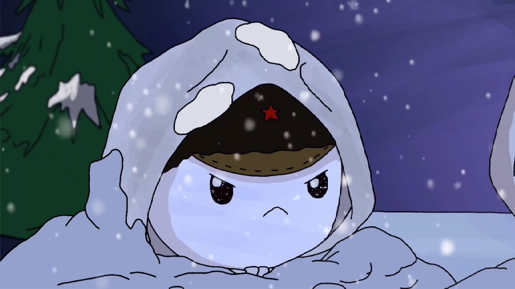 板绘那兔  冰雪长津湖