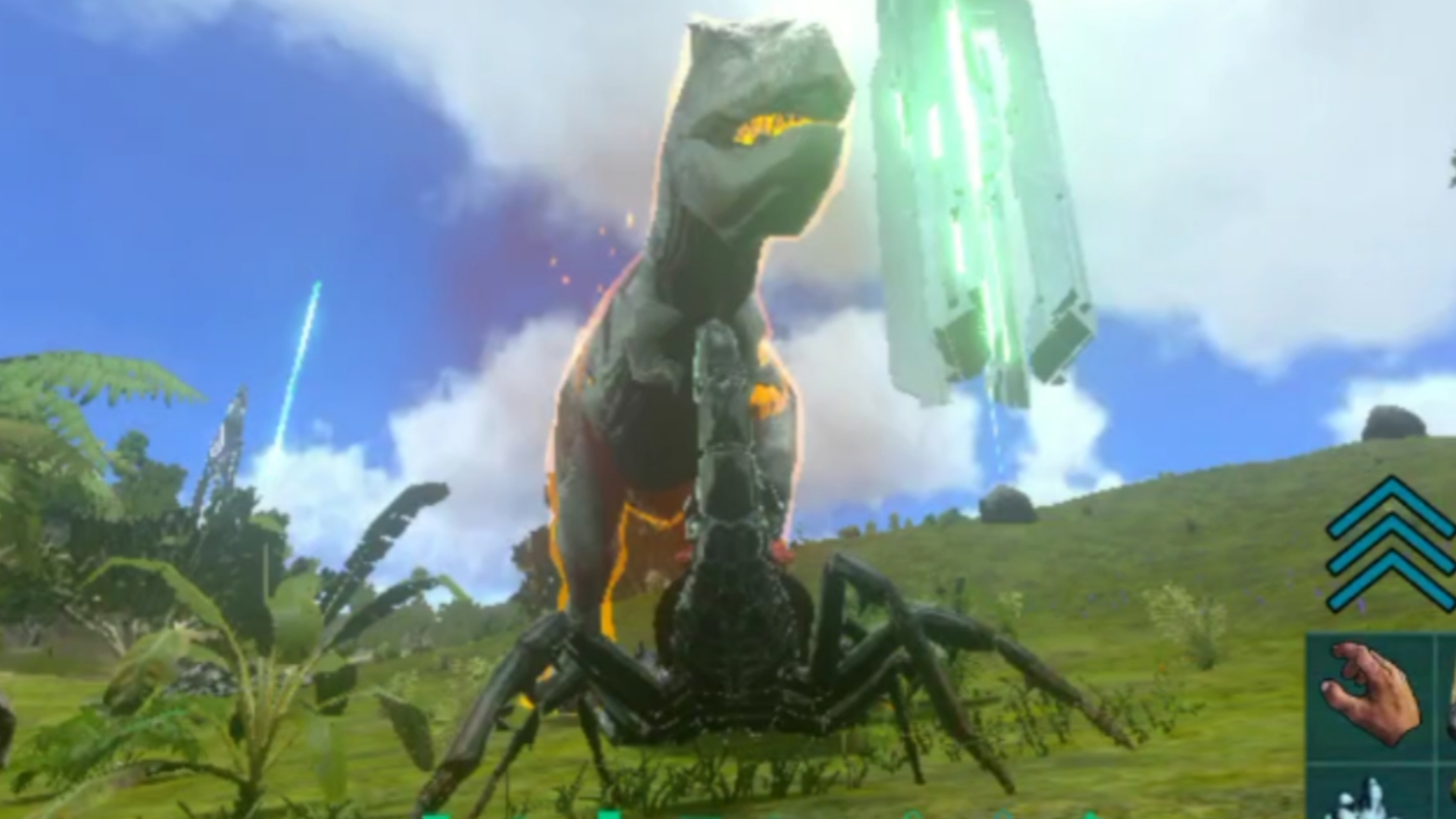 用伤害仅30的巨蝎,去打血量17500的精英霸王龙