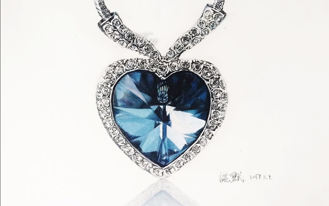 手绘4分钟教你画出梦幻海洋之心