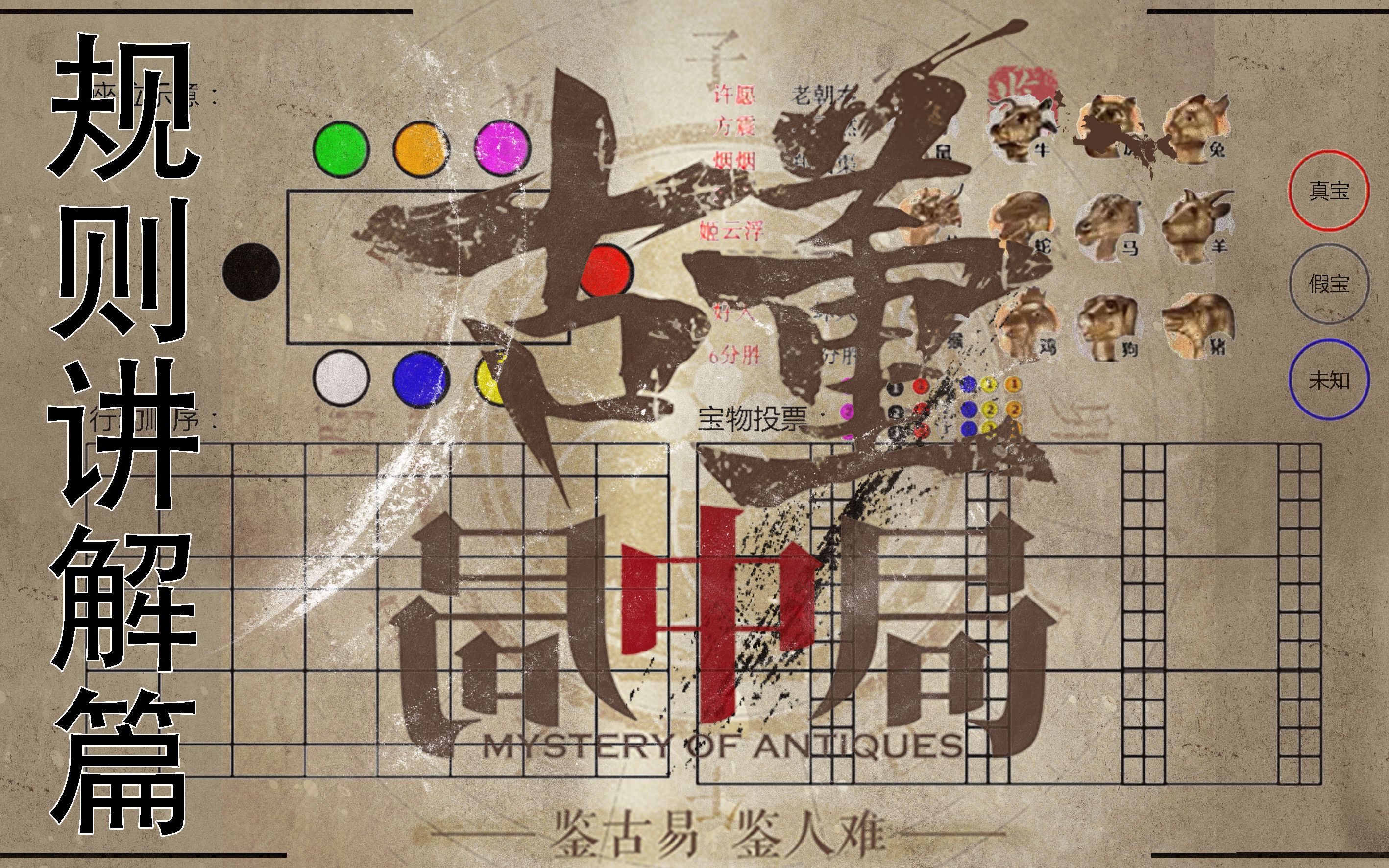 【古董局中局】巨详细!桌游游戏基本规则讲解介绍_哔哩哔哩_bilibili