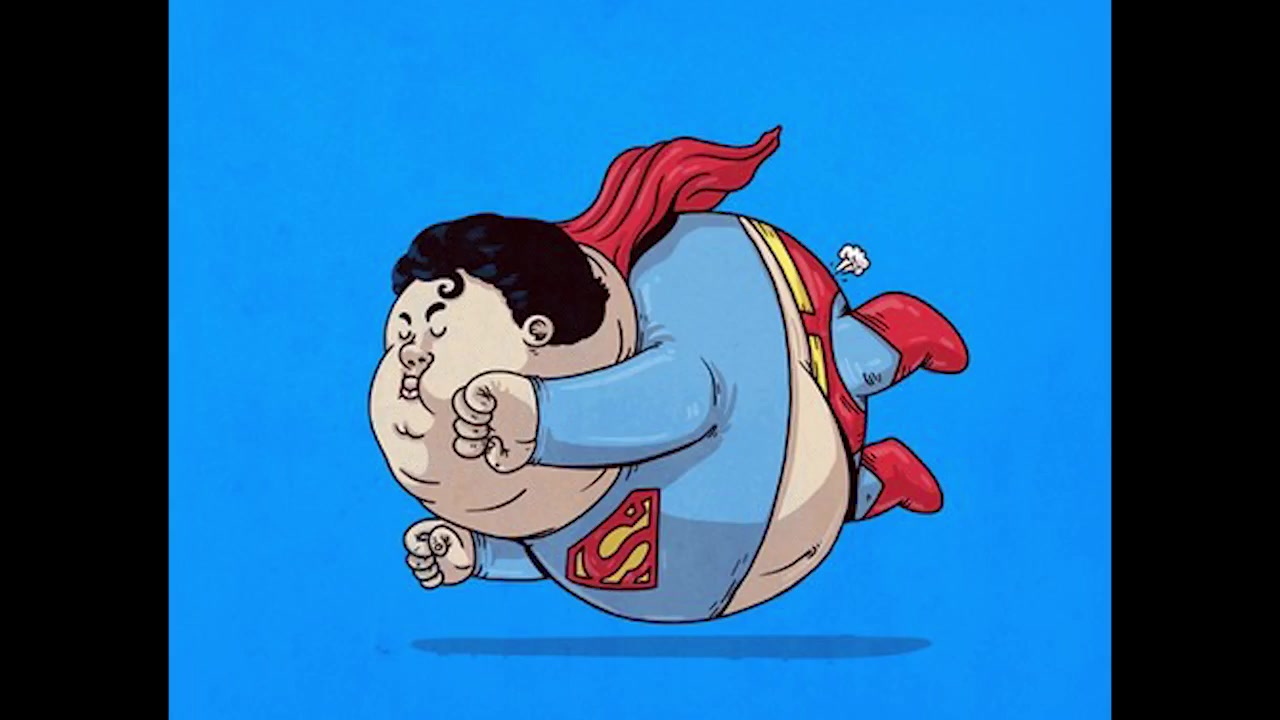 那些荧幕上的超级英雄和动漫人物爆肥之后会是怎样一种体验?