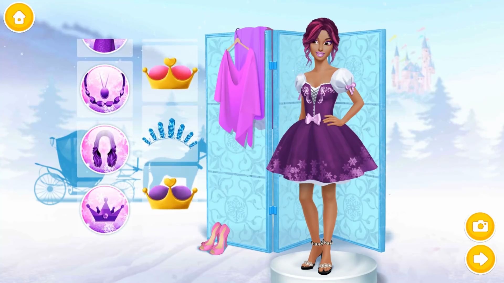 乐趣化妆:棕色皮肤女孩贝拉化妆后,精心打扮变身公主_哔哩哔哩_bili