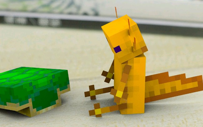 《我的世界》黄色的美西螈来了