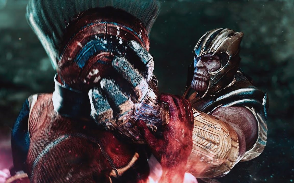 《复仇者联盟4》饭制cg特效动画短片——灭霸手刃惊奇队长,浩克与奇异