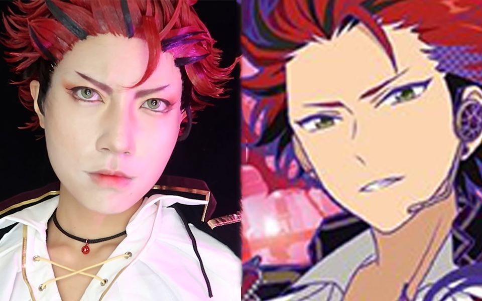 【cos仿妆】ensemble stars 红血与月-鬼龙红郎