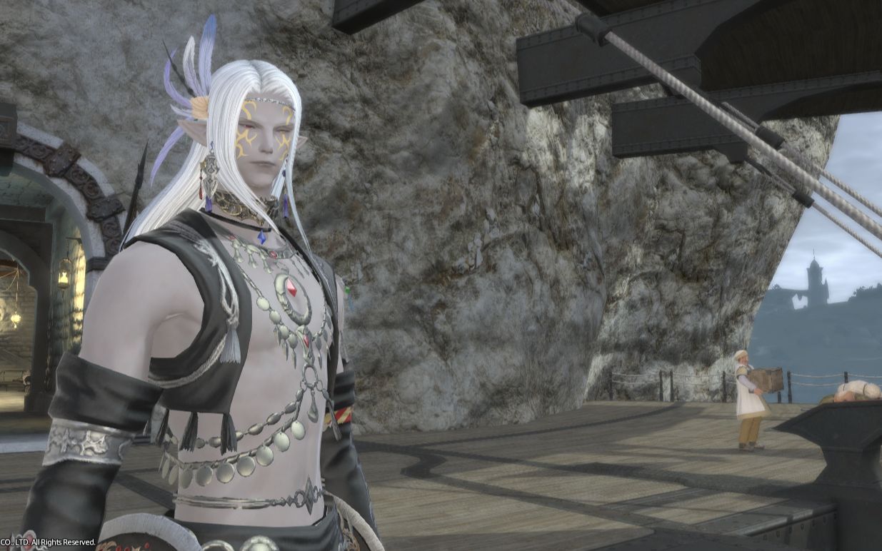 ff14 最终幻想14 男精灵 男舞者 80级校服 特职任务 职业动画_哔哩