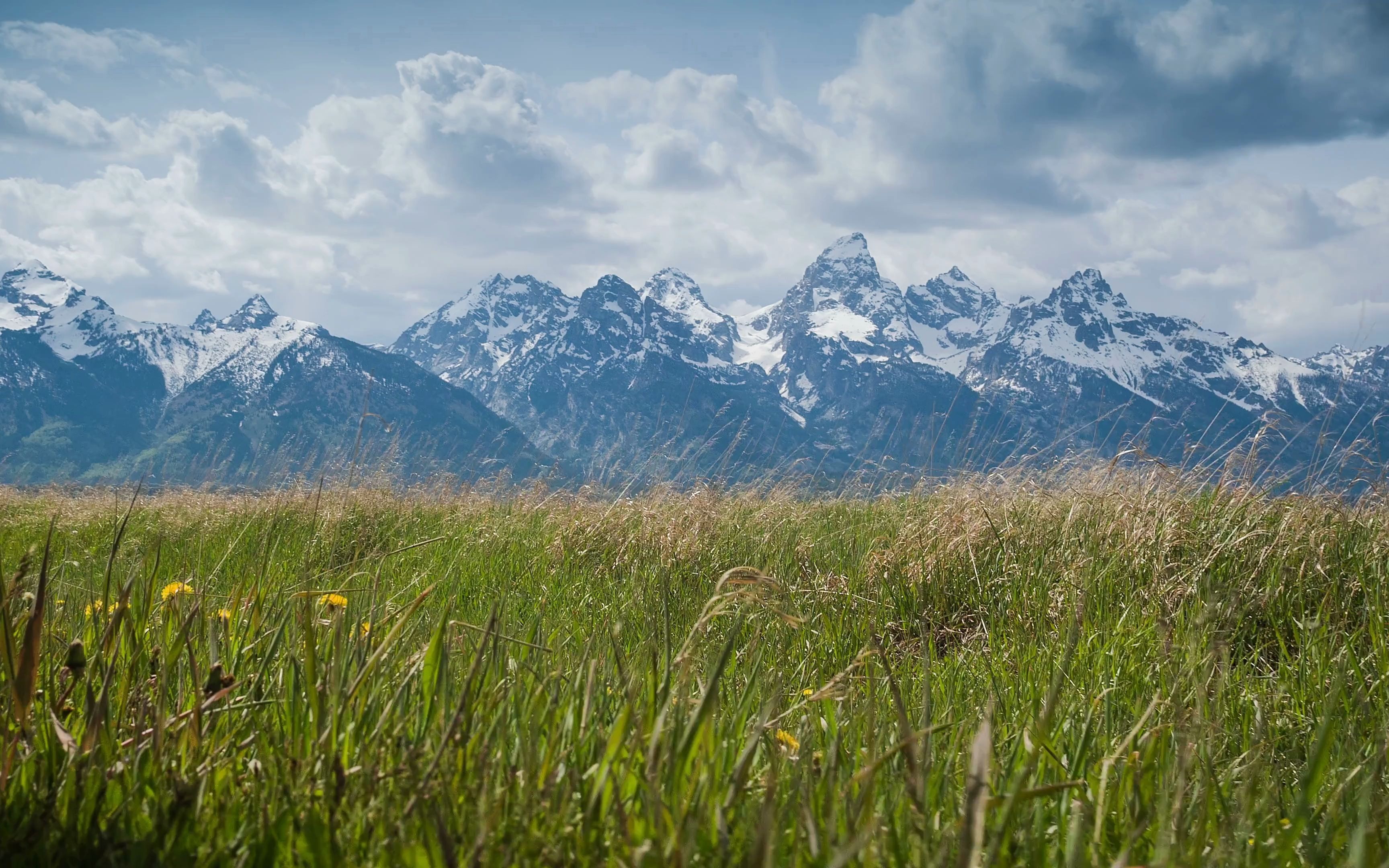 空镜头视频素材 山川蓝天白云高原草原素材分享