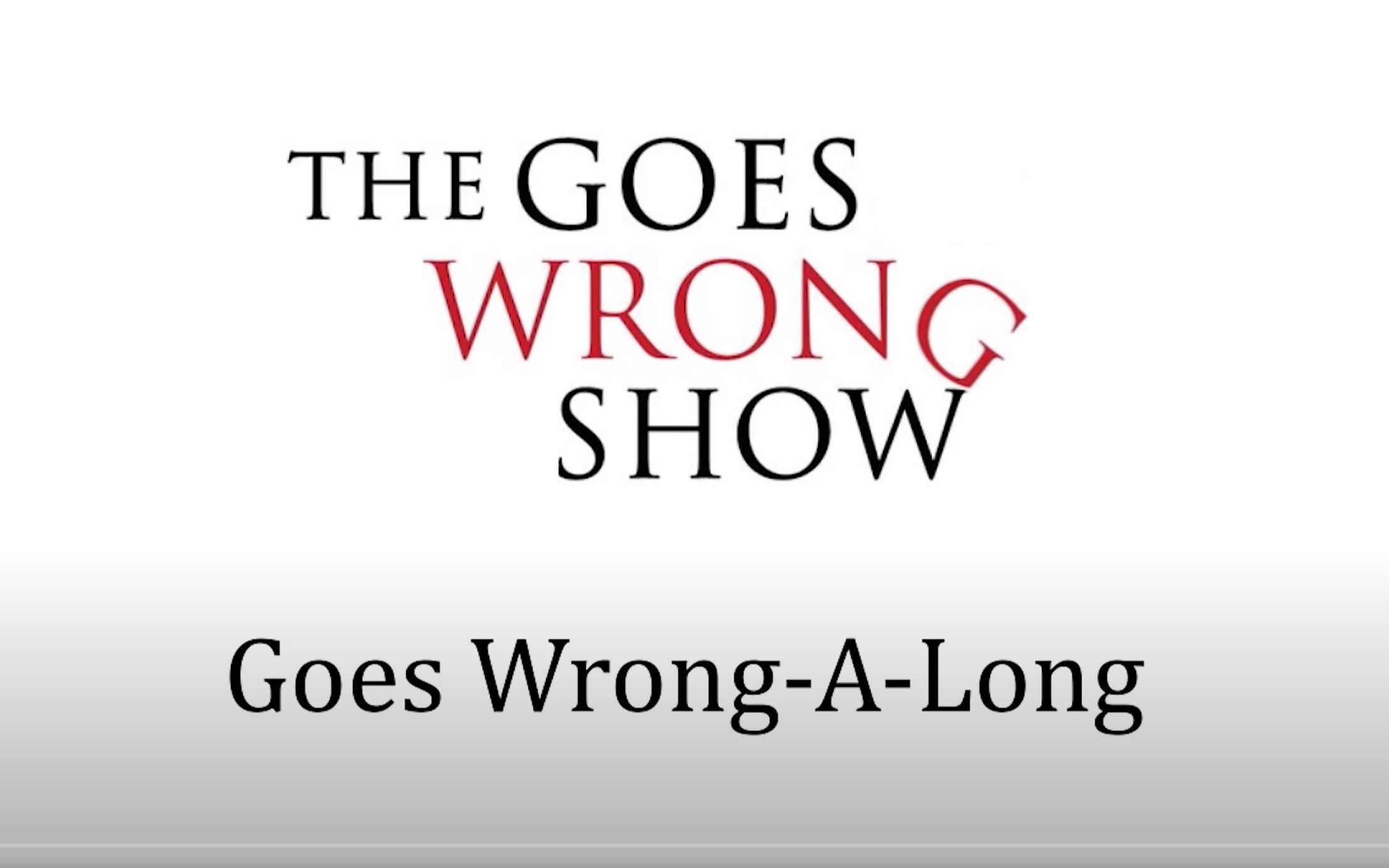 [图][持续更新]【演砸了秀/英文CC字幕】Goes Wrong Along 和主演一起看