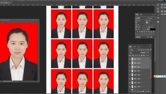 PS证件照快速排版技巧-ps基础教程