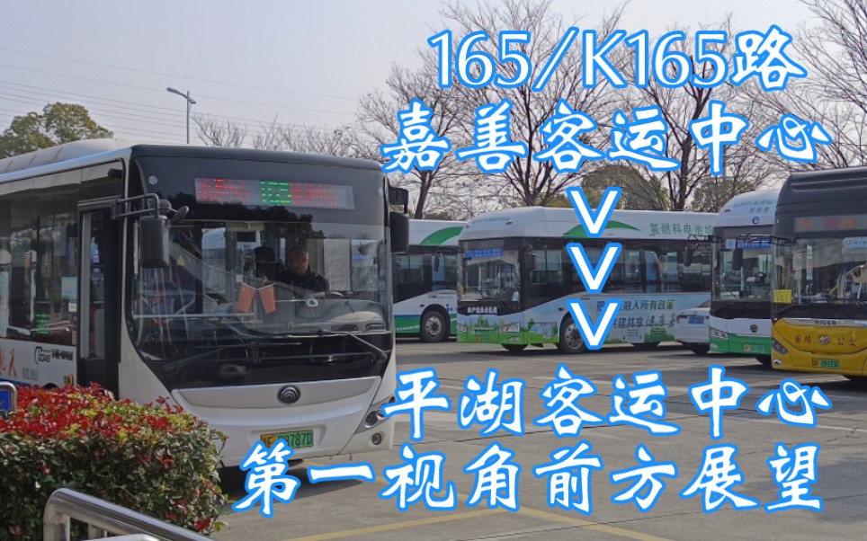 【pov102】一条线路,两个公司,两种叫法,嘉兴善通/平湖天龙 165/K165路,开往平湖客运中心,第一视角前方展望哔哩哔哩bilibili