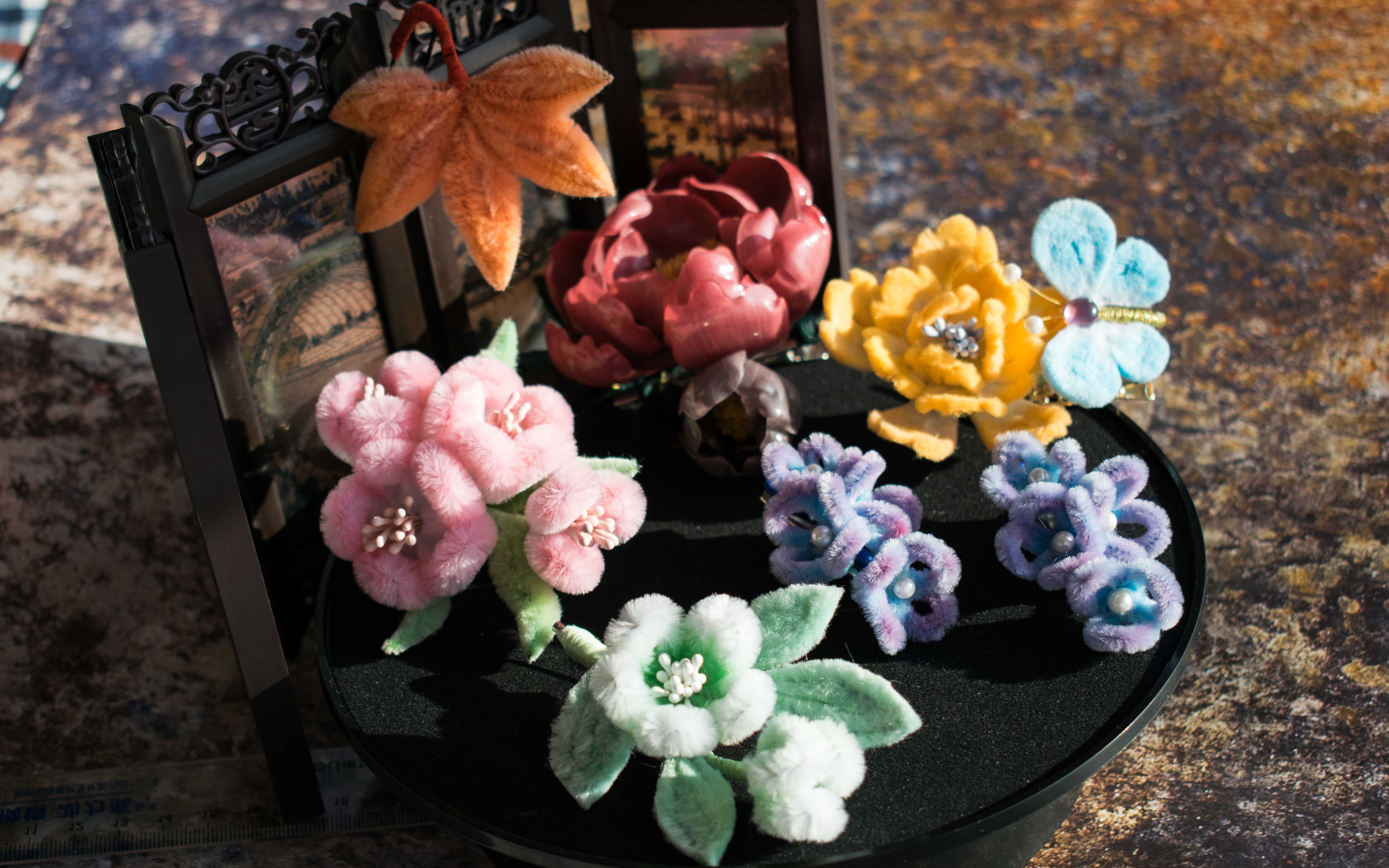 活动  【仿绒花开箱】人生第一次买别人的发簪成品体验