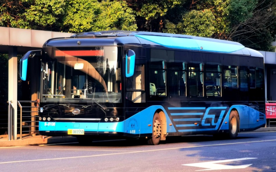 【杭州公交/水】83路 比亚迪b12(byd6123lgev1)9-9111 古荡(途径站)出