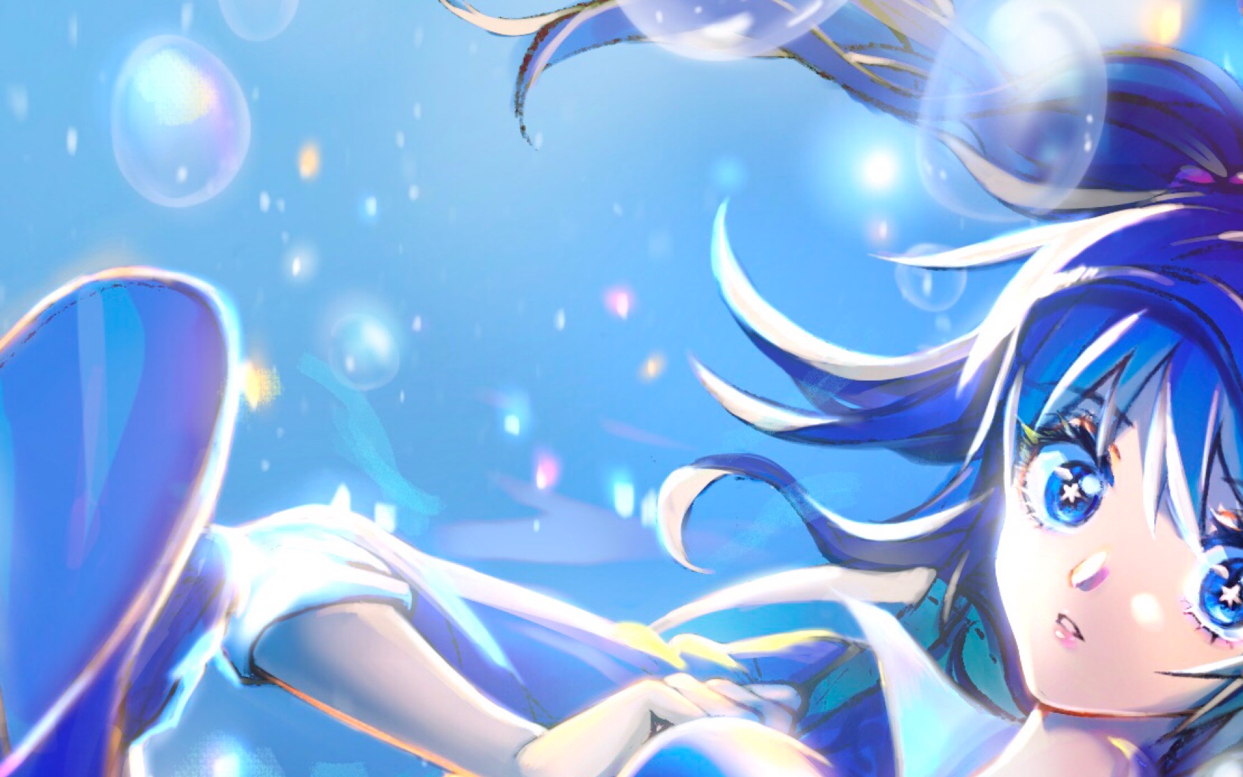 泡泡里长出河城荷取～procreate～河童重工的休憩时刻