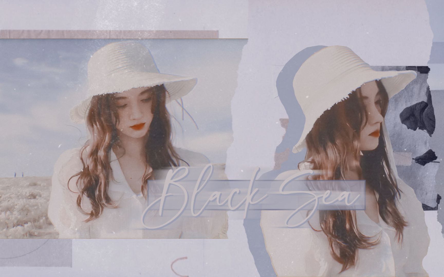 鞠婧祎海滩混剪花开花落云卷云舒blacksea快剪安利向