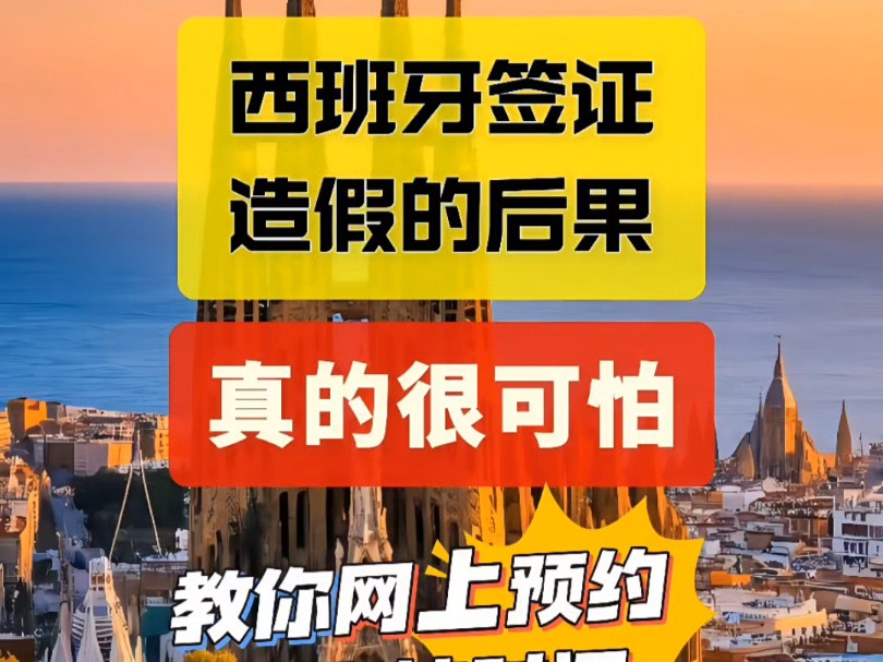 警惕!西班牙签证材料造假会影响你整个申根国家签证的申请哔哩哔哩bilibili