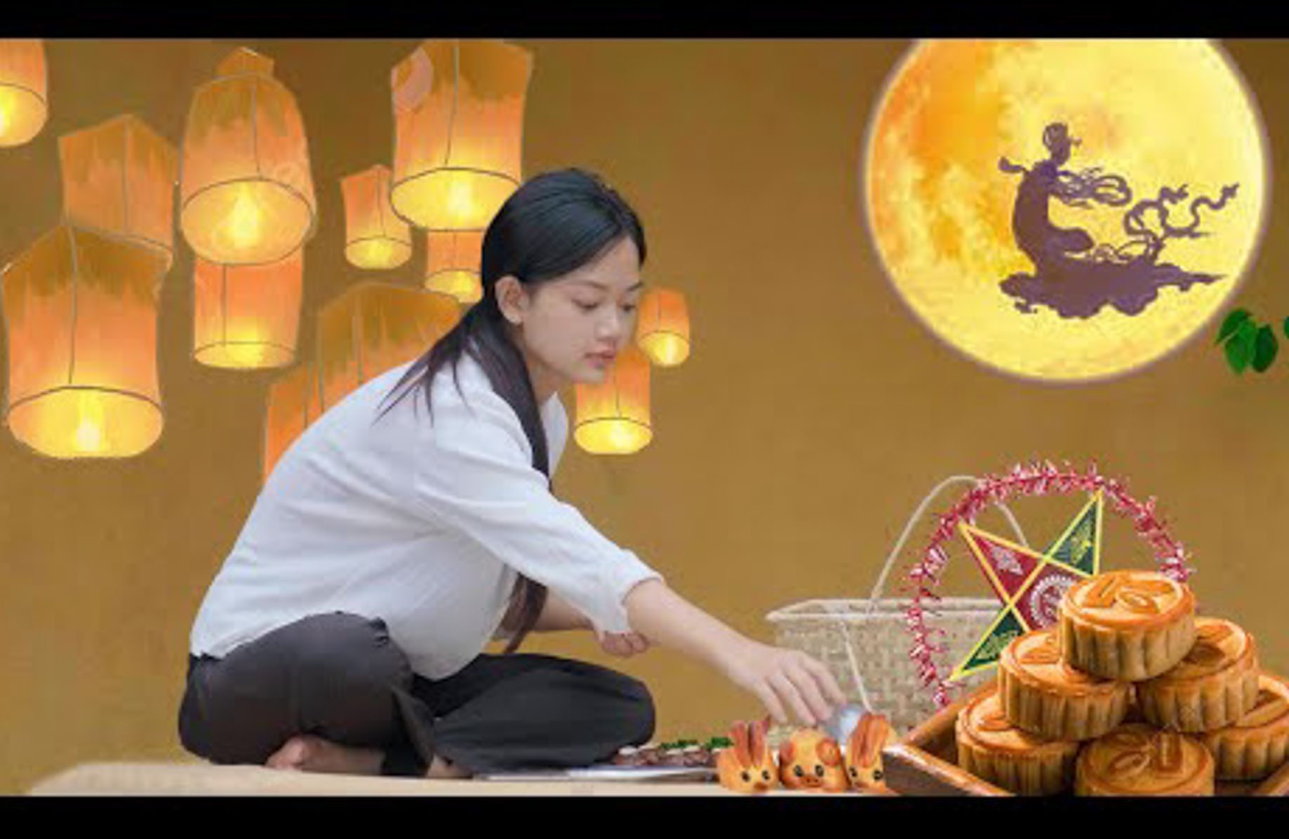 制作动物形状月饼,为传统节日做准备"越南李子柒"