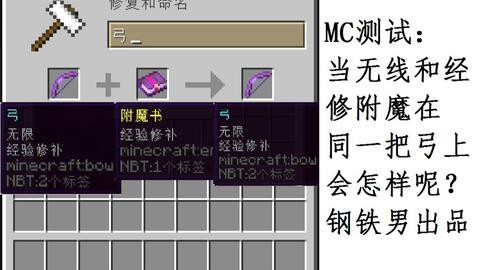 当你强行将无限和经验修补同时附魔在一把弓上会发生什么 哔哩哔哩 つロ干杯 Bilibili