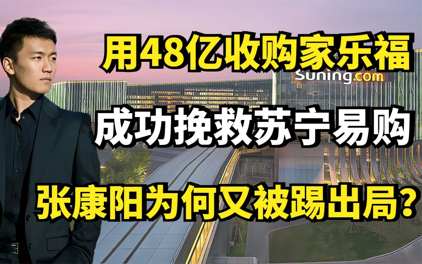 用48亿收购家乐福,成功挽救苏宁易购,张康阳为何又被踢出局?哔哩哔哩bilibili