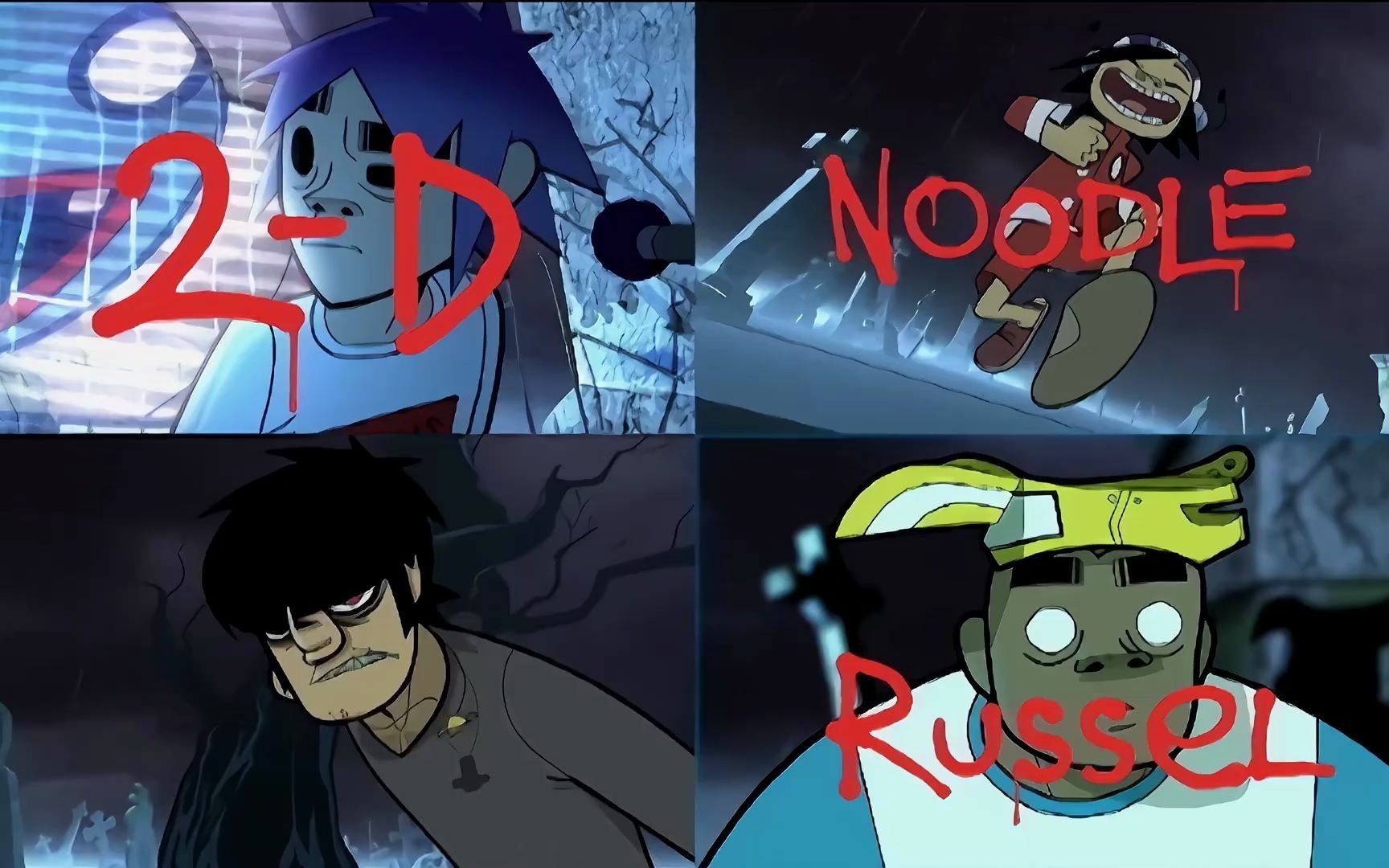 gorillaz街头顽童2001年经典首单clint eastwood修复