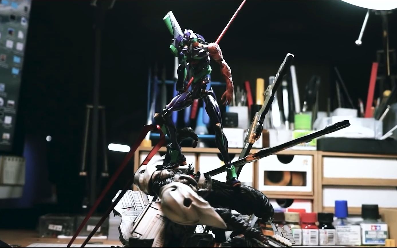 【N.Maker】Evangelion RG EVA01 Sachiel 3rd Angel Custom 福音战士 初号机哔哩哔哩bilibili