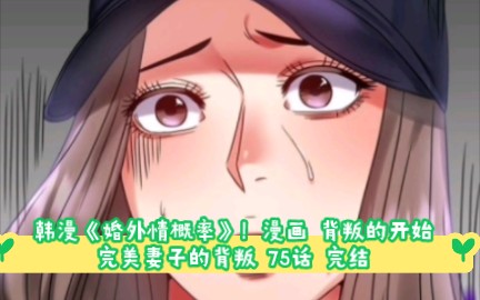 韩漫《婚外情概率》!漫画 背叛的开始 完美妻子的背叛 75话 完结哔哩哔哩bilibili