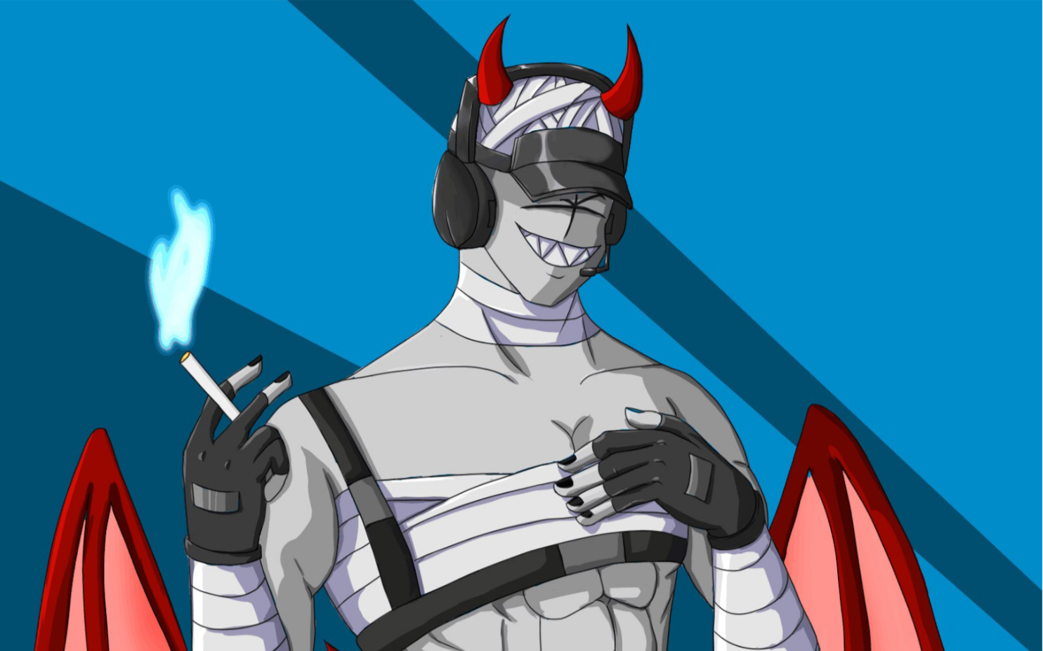 【暴力迪吧/绘画过程】小恶魔德莫斯