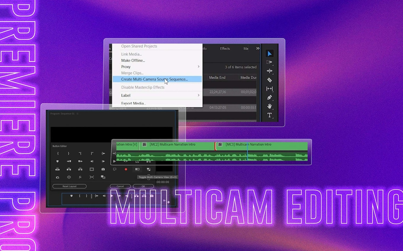 [图]PR多机位镜头剪辑教程 Multicam Editing in Adobe Premiere Pro CC