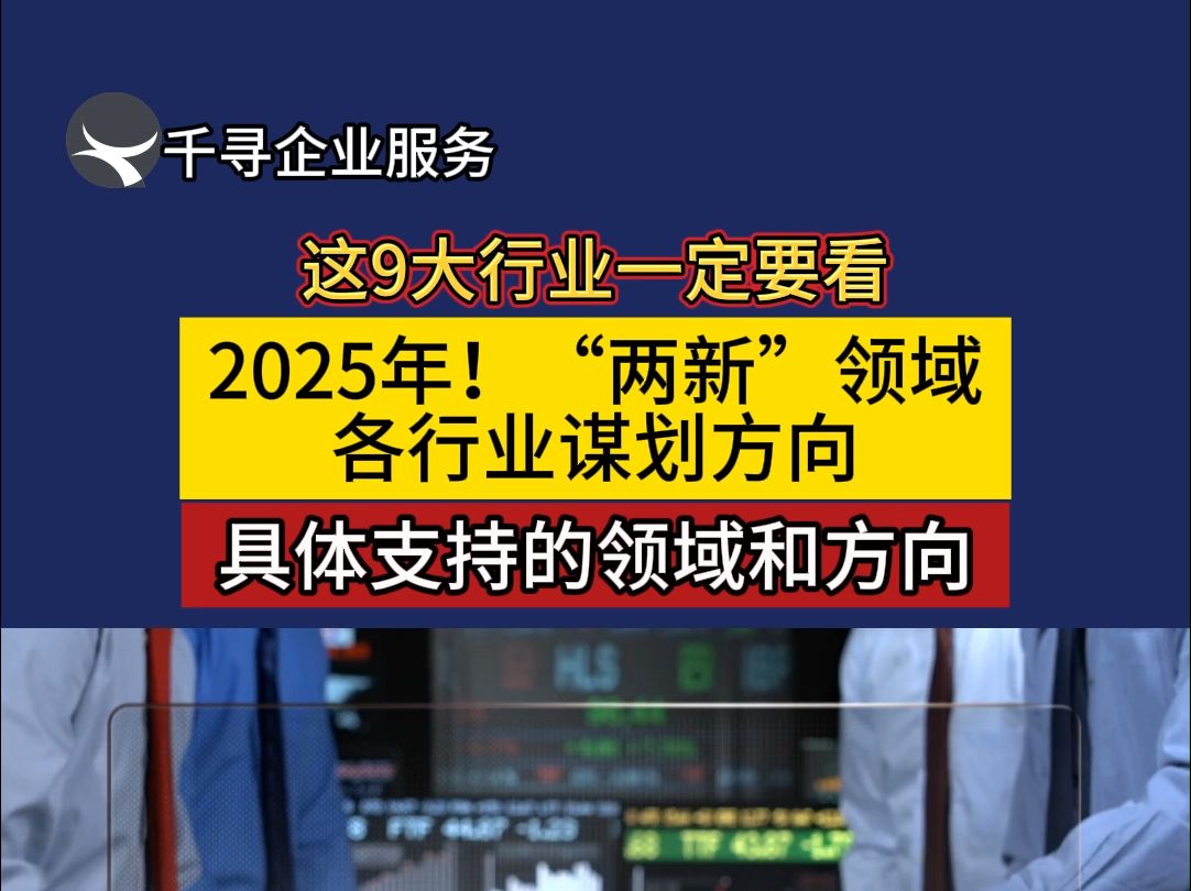 2025年!“两新”领域资金申报攻略及各领域谋划方向哔哩哔哩bilibili