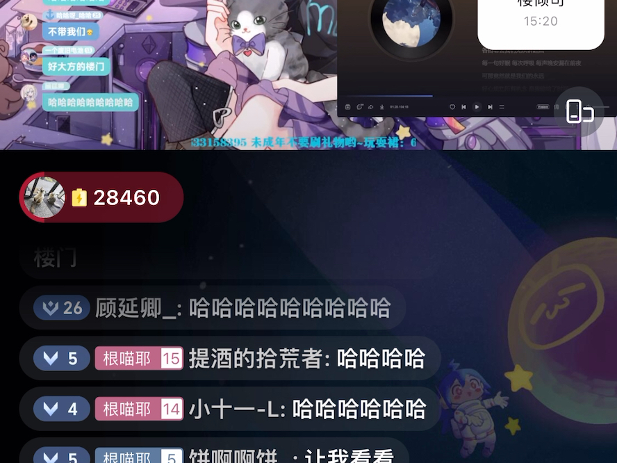 【金喵儿】与楼倾司连麦,聊个五毛钱的哔哩哔哩bilibili