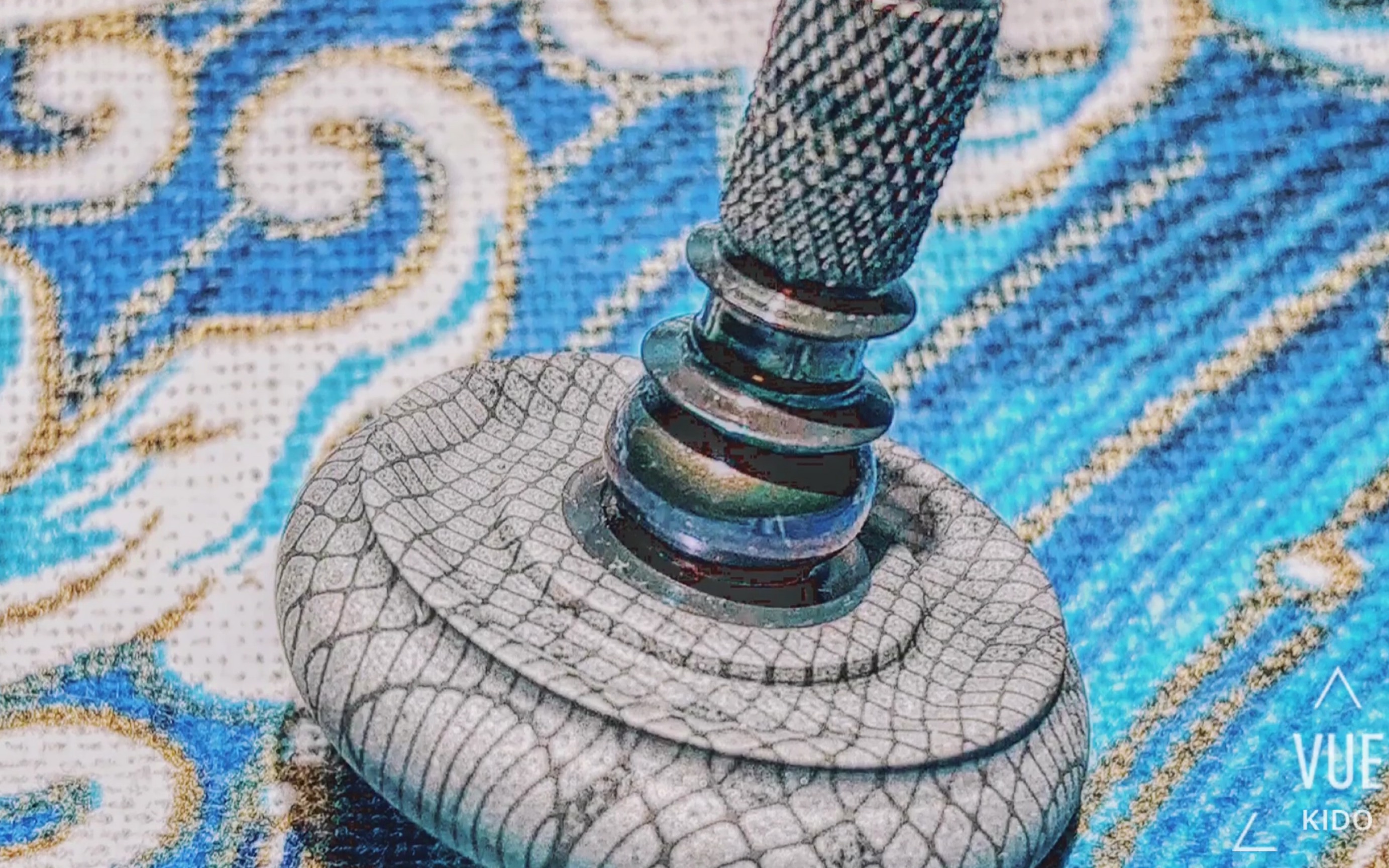 手捻陀螺 7 tops 呼吸纹大马主体 锆合金手柄