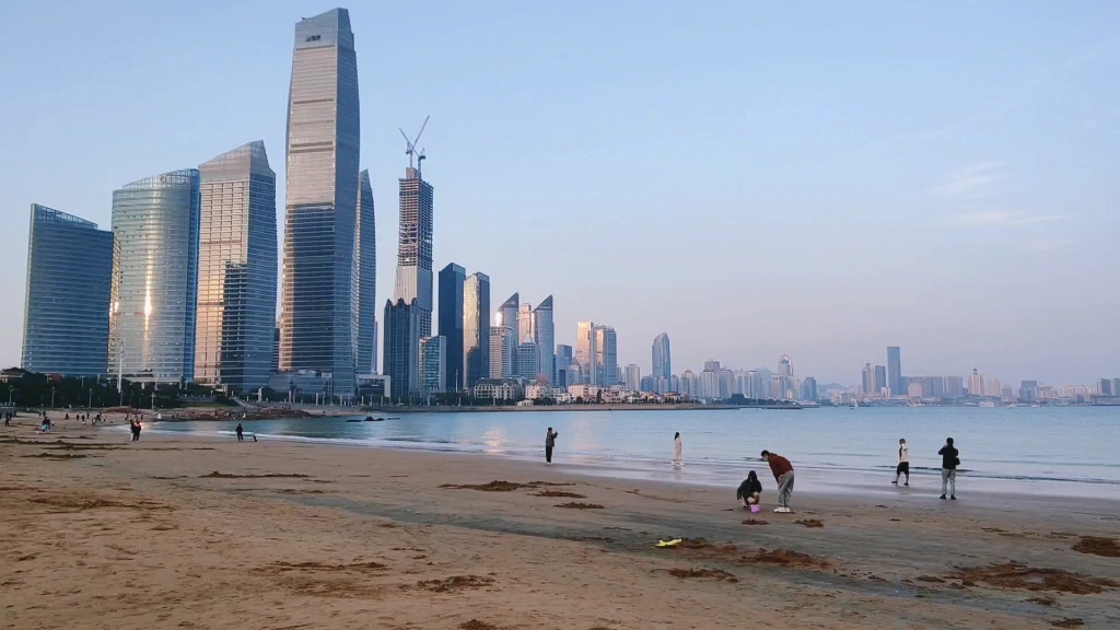青岛第三海水浴场-傍晚