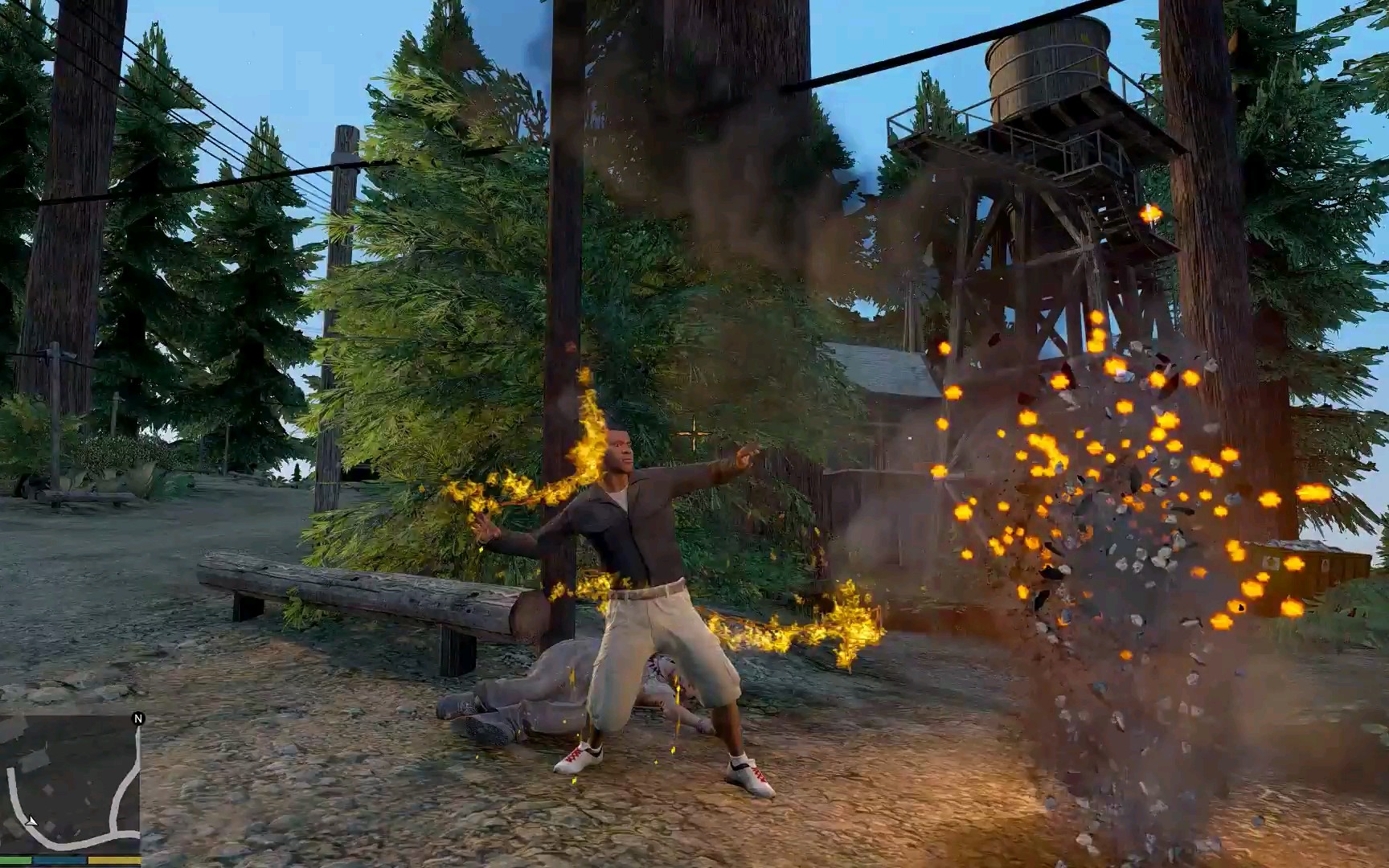 gta5邪教村的气氛很诡异胆小的玩家千万不要来这个地方